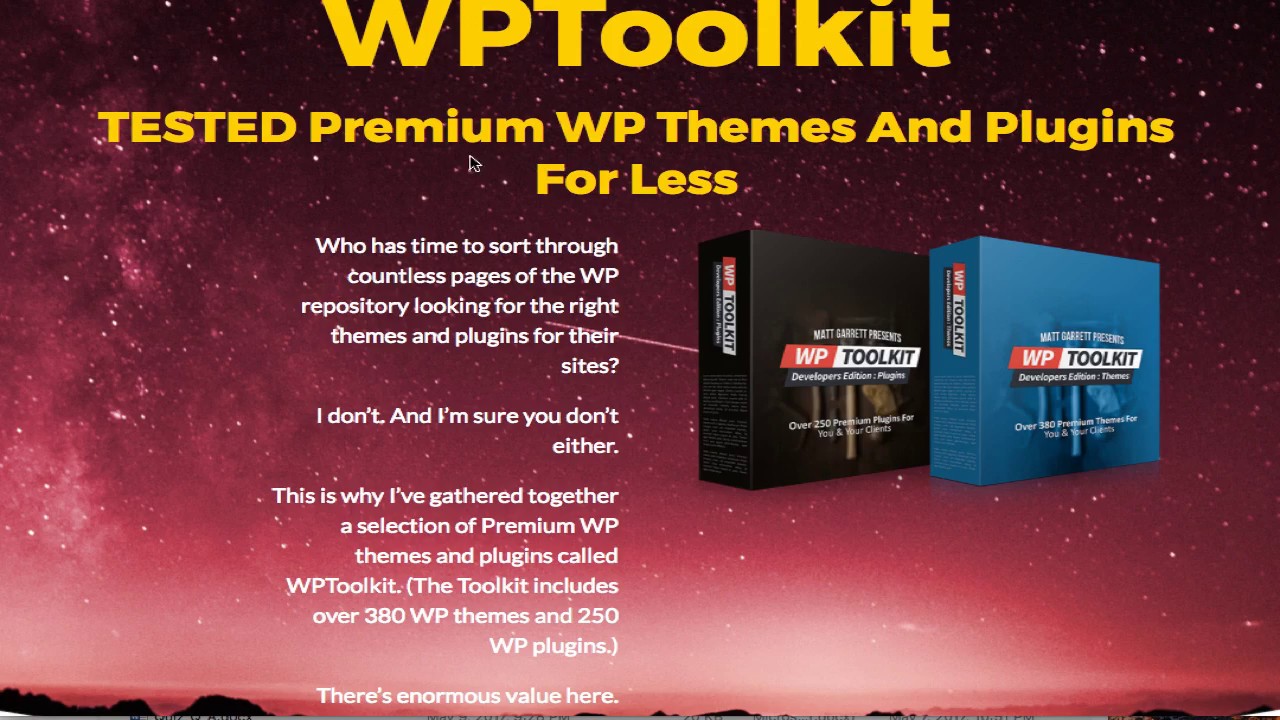 WPToolkit - hundreds of themes and plugins in one toolbox