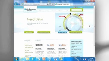 Discover and subscribe to data feeds on DataMarket Section of Windows Azure Marketplace