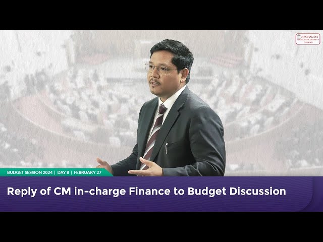 Reply of CM in-charge Finance to Budget Discussion class=