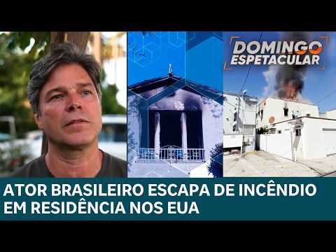 Ator brasileiro revela como escapou de Incêndio que destruiu apartamento nos Estados Unidos
