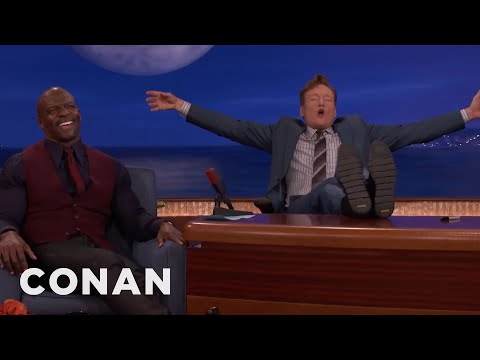 team coco comic con Terry Crews Loves His Waxed Legs - CONAN on TBS