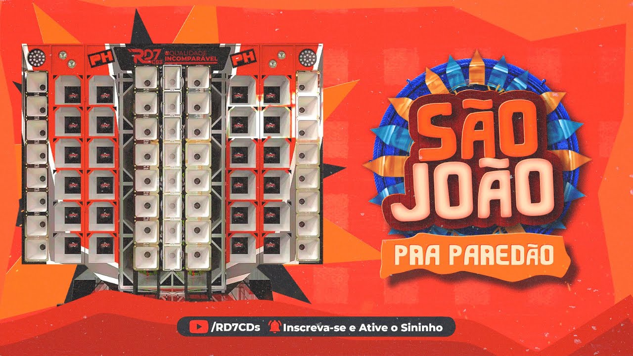 SELEÇÃO - SÃO JOÃO PRA PAREDÃO 2024 ( FORROZINHO LUIZ GONZAGA ) SUCESSOS PISEIRO VINNYRD7 - RD7CDs