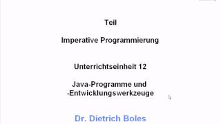 UE12-JavaProgramme [-1- Einleitung]