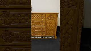 সেগুন কাঠের দুইটি ওয়ারড্রব। Kather Wardrobe Design.
