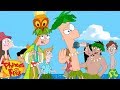 Backyard Beach 🎶 | Phineas and Ferb | Disney XD