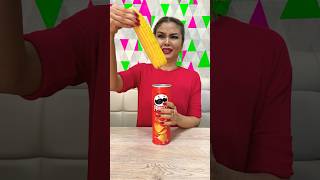Funny Lifehack😂Popcorn and Pringles #shorts #funny #tiktok #lifehacks