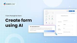 Create Forms Instantly with AI in Yoroflow (Step-by-Step Guide)