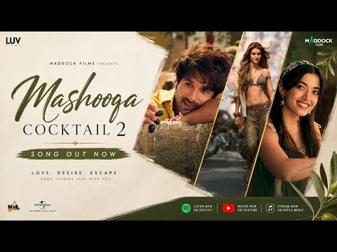 Mashooqa (Video) Shahid, Kriti, Rashmika | Pritam, Mahmood, Amitabh B, Raghav C,