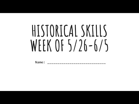 historical skills assignment
