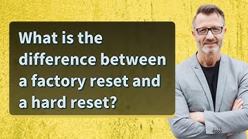 What is the difference between a factory reset and a hard reset?