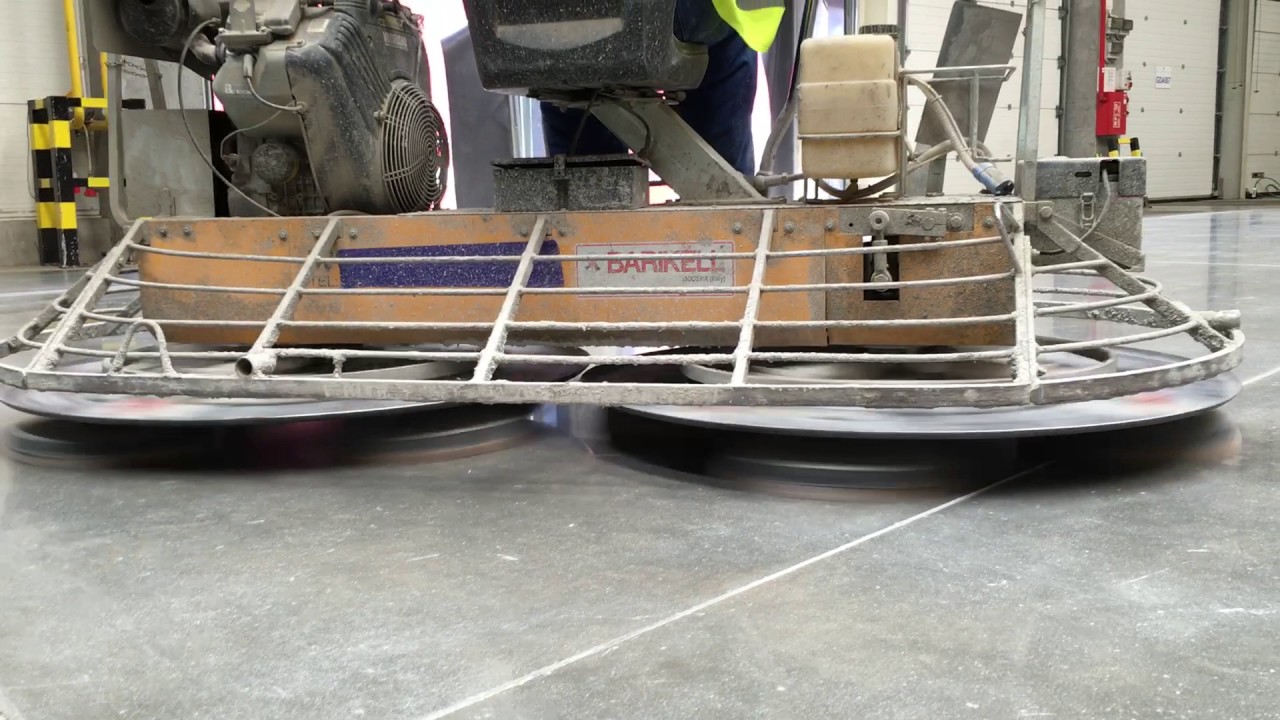 Trowel Shine grinding&polishing of concrete floors by power trowels