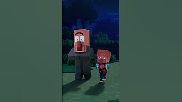 VILLAGER TRICK OR TREAT - A MINECRAFT HALLOWEEN #shorts