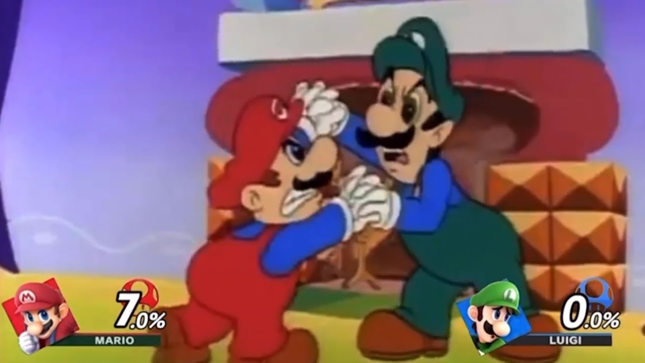 Mario vs Luigi but it’s Super Smash Bros