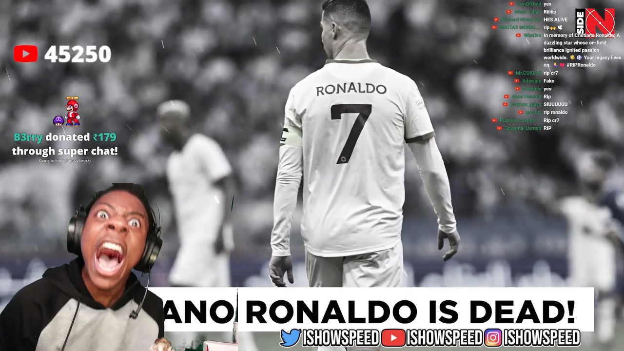 IShowSpeed's shoutout to Cristiano Ronaldo goes viral after r bags  Variety Streamer of the Year award, fans say 'great speech