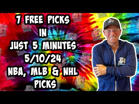 NBA, MLB, NHL Best Bets for Today Picks & Predictions Friday 5/10/24 | 7 Picks in 5 Minutes
