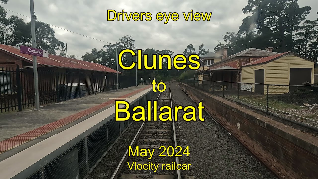 Drivers eye view, Clunes to Ballarat, May 2024