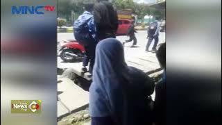 Tawuran Kelompok Pelajar, Seorang Siswi SMP Terkena Lemparan Batu #LintasiNewsPagi 02/12