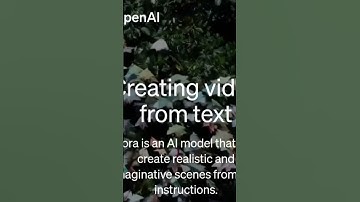 Sora OpenAI: The AI Model That Generates Mind-Blowing Videos From Text #openai #sora #news #trending