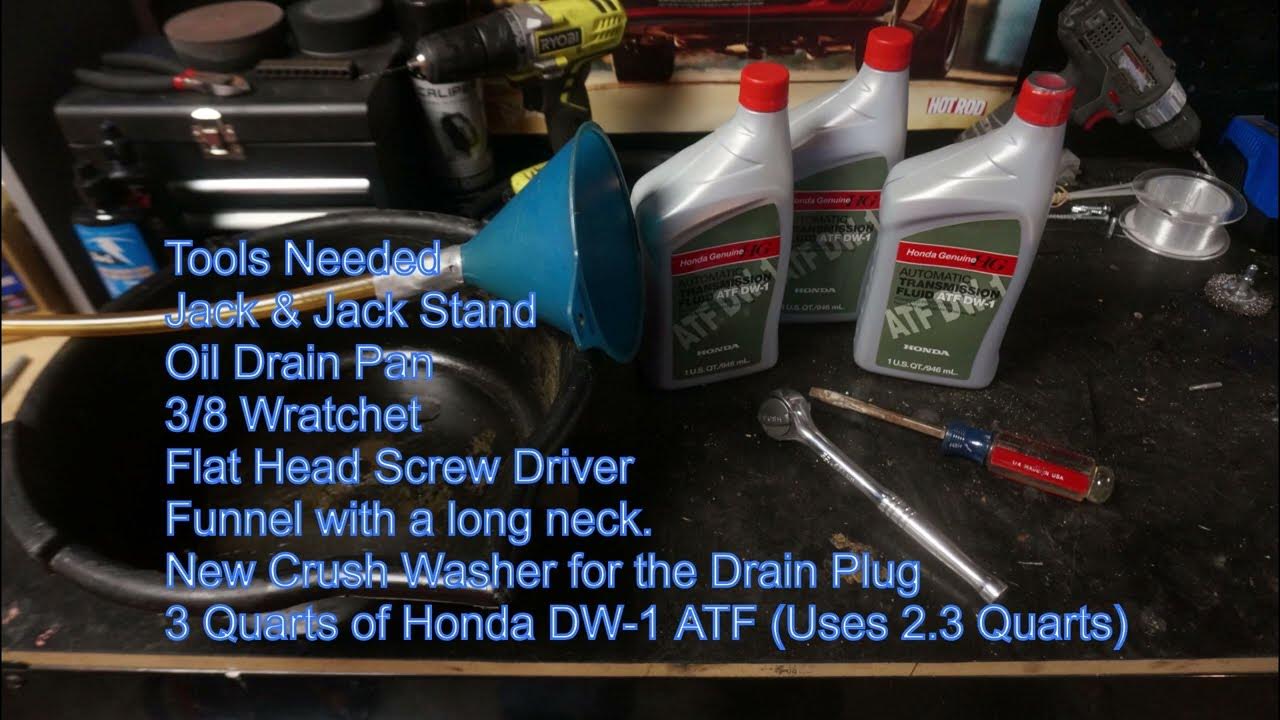How to Change ALL Honda's Hybrid Transmission Fluid in less than 1