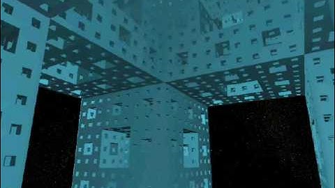 Menger sponge - 3D fractal cube