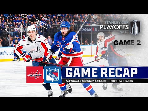 Gm 2: Capitals @ Rangers 4/23 | NHL Highlights | 2024 Stanley Cup Playoffs