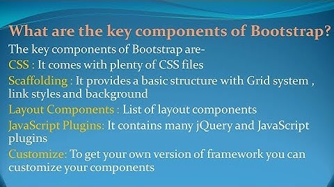 Bootstrap Interview Questions and Answers for freshers and experienced– Part 1