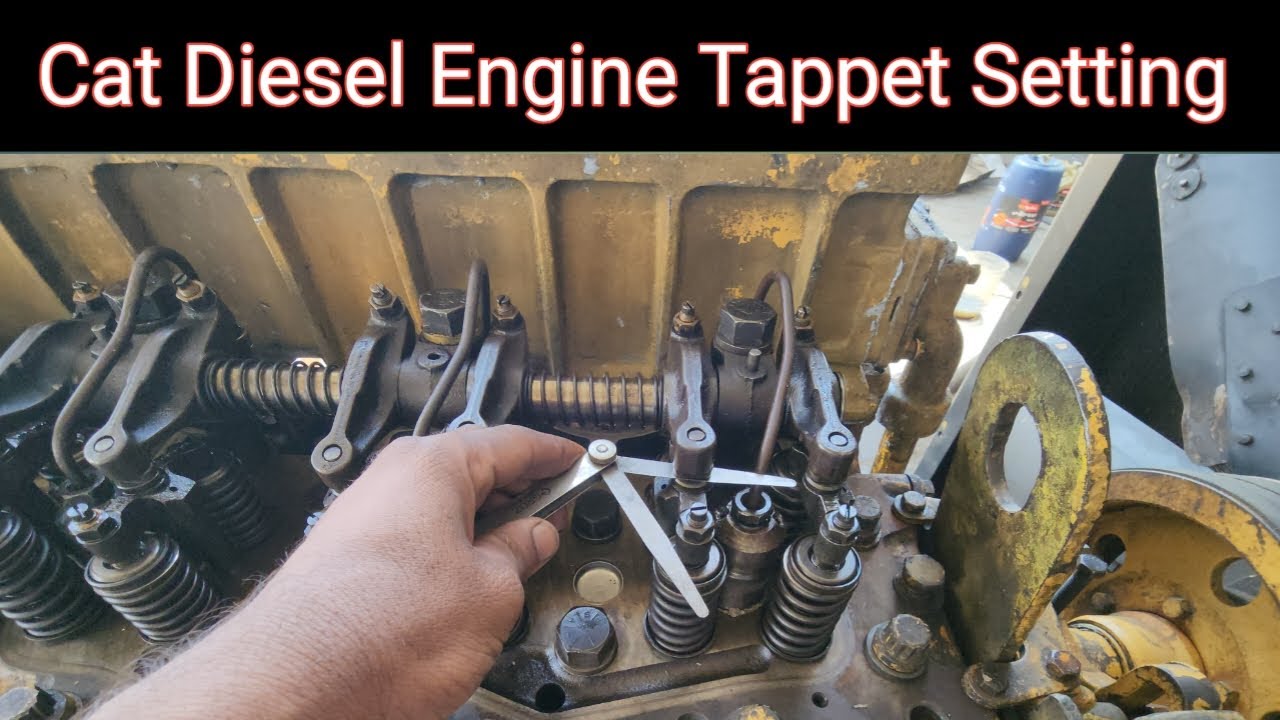 Cat diesel engine tappet setting/ how to tappet setting caterpillar diesel engine