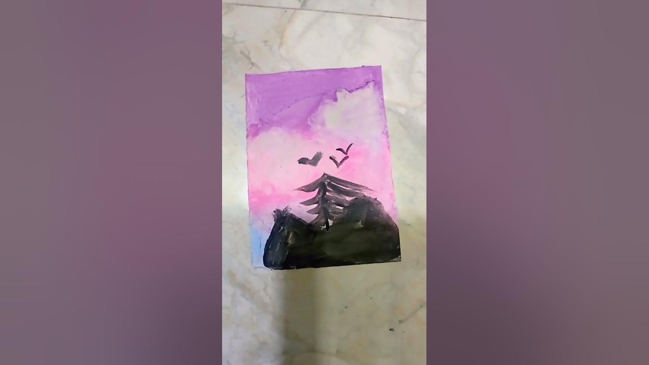 easy water cakes painting for begginers || #Shortts#painting - YouTube