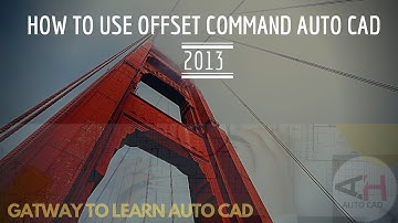 How To Easily Apply |Offset Command in |Auto Cad 2013| Urdu-Hindi