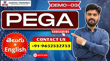 PEGA DEMO Class 03| Pega Real Time Training తెలుగు లో| New Batch |Mar 27th | Joining Details Below