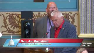 Sens. Bumstead, VanderWall welcome 2021 Asparagus Queen to the Senate