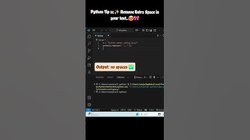 Remove Spaces from a String in Python | 1 Line Python Tip