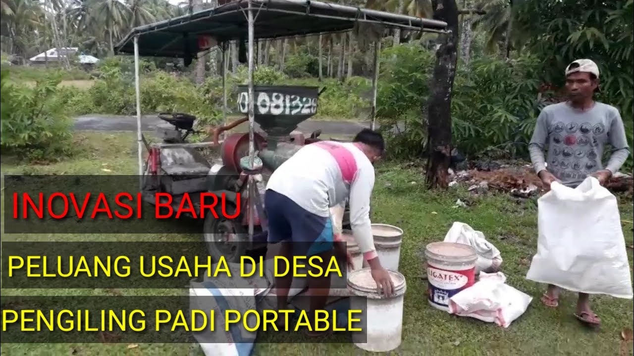 Peluang usaha Penggilingan Padi portable di Pedesaan - YouTube