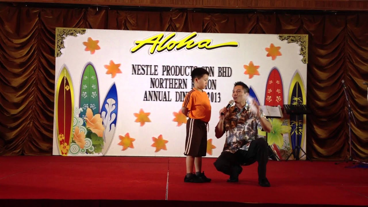 MC Adrian Yeoh Nestle Products Dinner Malaysia Emcee Fun Games Emcee Fun With Kids