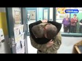 Raw Video: Soldier surprises son in Farmington