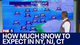 NYC forecast: How much snow to expect in NY, NJ, CT