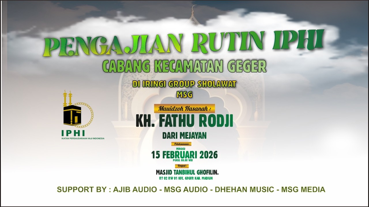 Pengajian Rutin IPHI Ahad Pon Cabang Kecamatan Geger