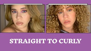 Hair Recovery: Going from Straight to Curly After Bleaching and Heat Styling