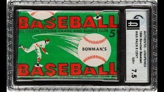 1954 Bowman Baseball Wax Pack Break - Alan "Mr. Mint" Rosen Collection
