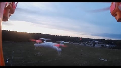 Chasing A 3D Foamy And A Syma X5C-1 With My Syma X8C Venture!