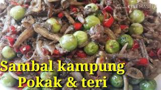 Resep sambal pokak & teri 😍😍mantaap🖒