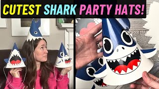 Shark Party Hats - Perfect for Birthday Parties and Shark Week Celebrations!