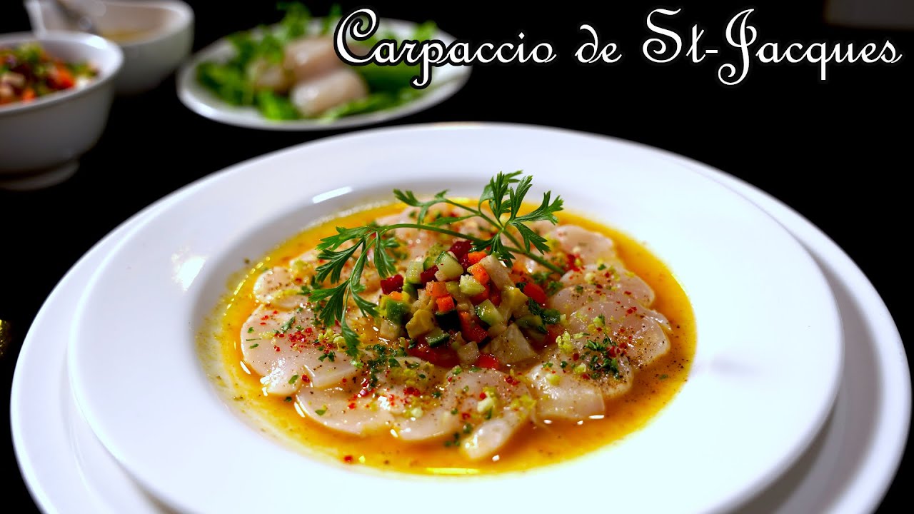 CARPACCIO DE ST-JACQUES aux fruits de la passion