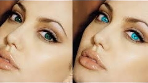 How to change eye colour in adobe photoshop 7 0 in Urdu Hindi Tutorial