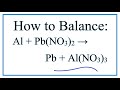 Balancing Single Displacement Reactions