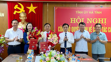 Ban Tuyên giáo và Dân vận Tỉnh ủy công bố quyết định về công tác cán bộ | Truyền hình Hà Tĩnh
