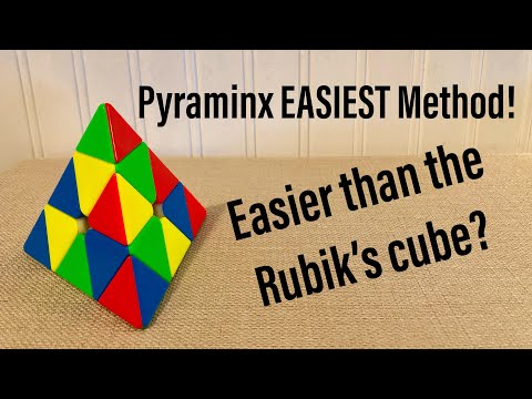 Pyraminx EASIEST Method! (Layer By Layer)