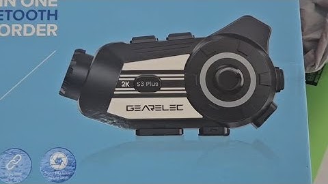 Gearelec S3 plus unboxing and review motorcycle camera, and Bluetooth headset all in one