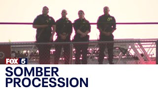 Procession for fallen Deputy Brandon Cunningham | FOX 5 News