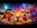 Giant Cat Sneeze Explodes the Crystal Maze! 💥🐱 Giant Cat Attack Funny Animation Cartoon